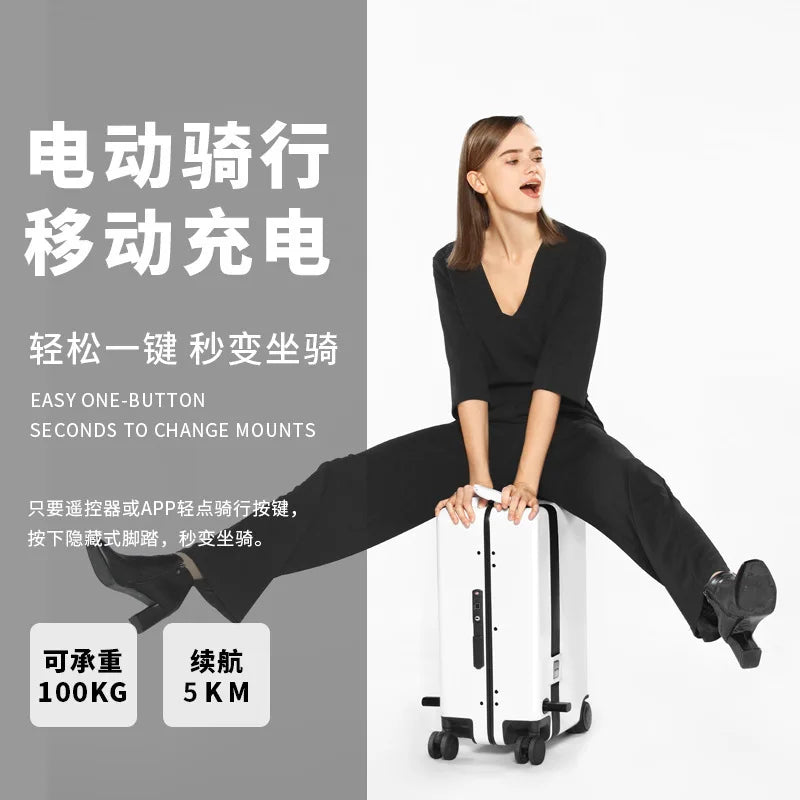 Auto-Follow Smart Suitcase ride mode demo