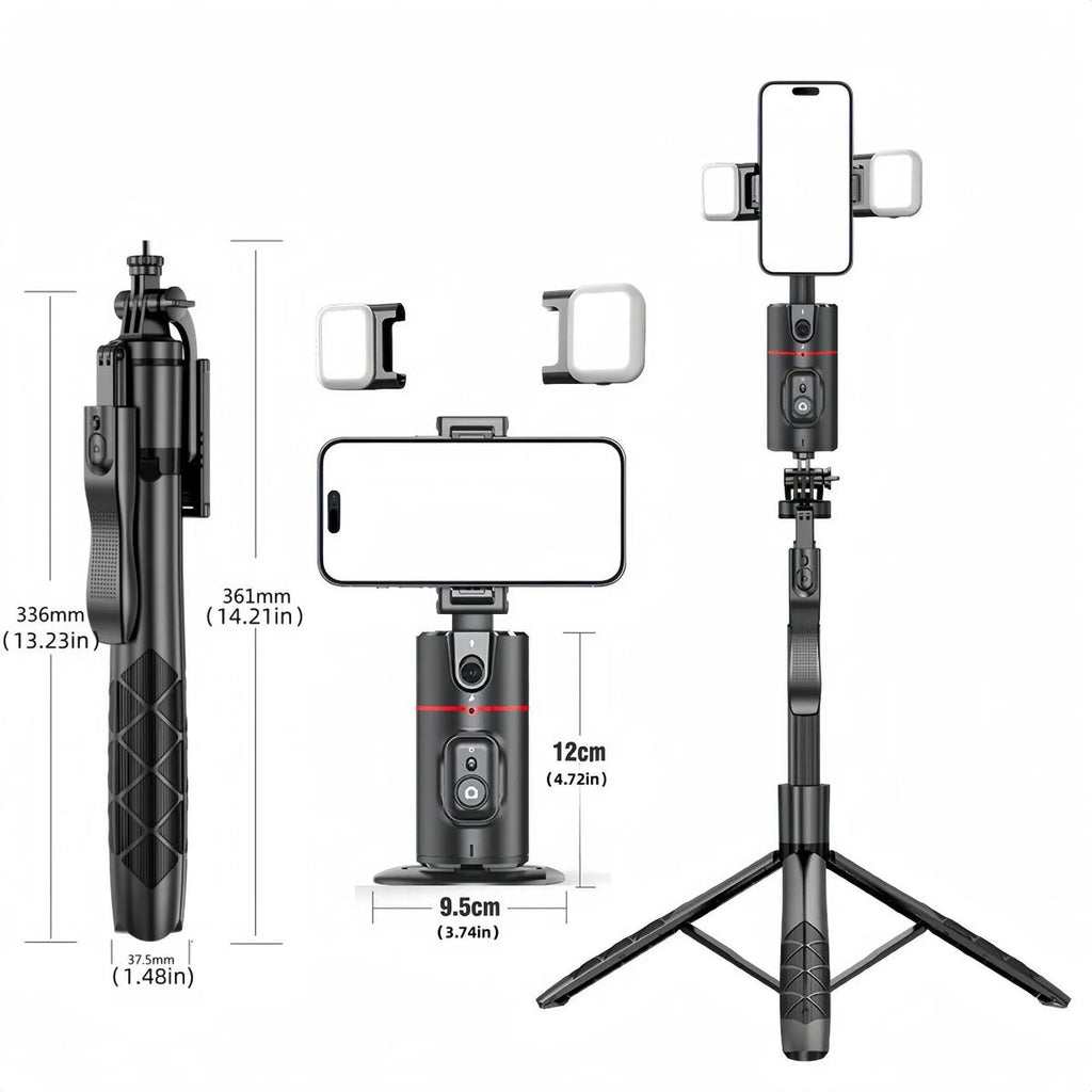 Desktop AI Face Recognition Gimbal with Light