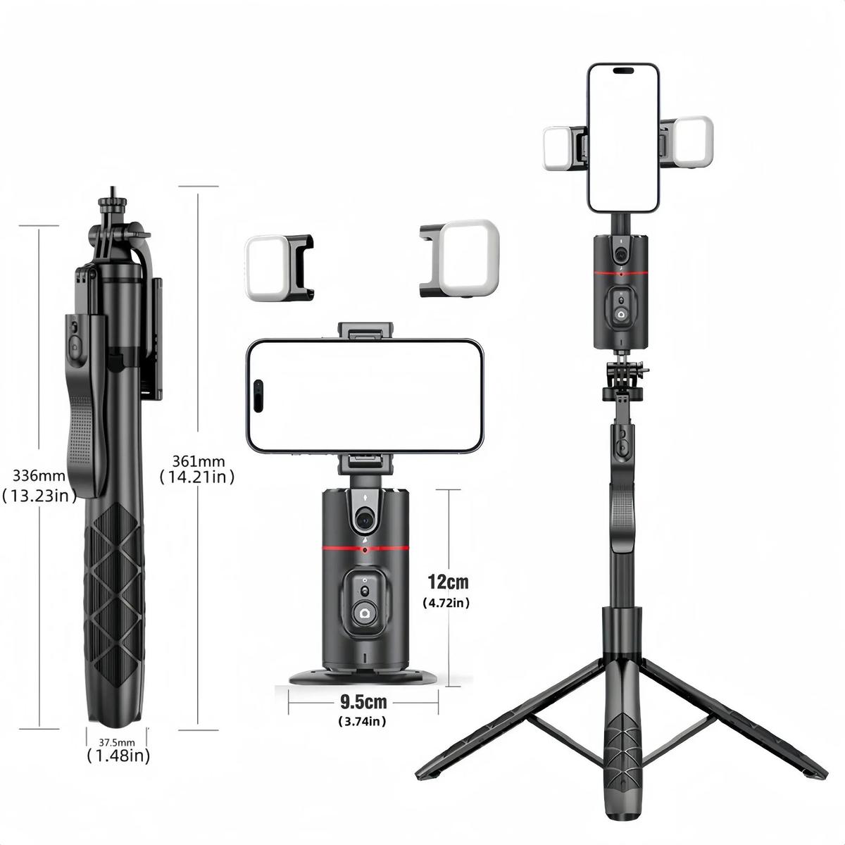 Desktop AI Face Recognition Gimbal with Light