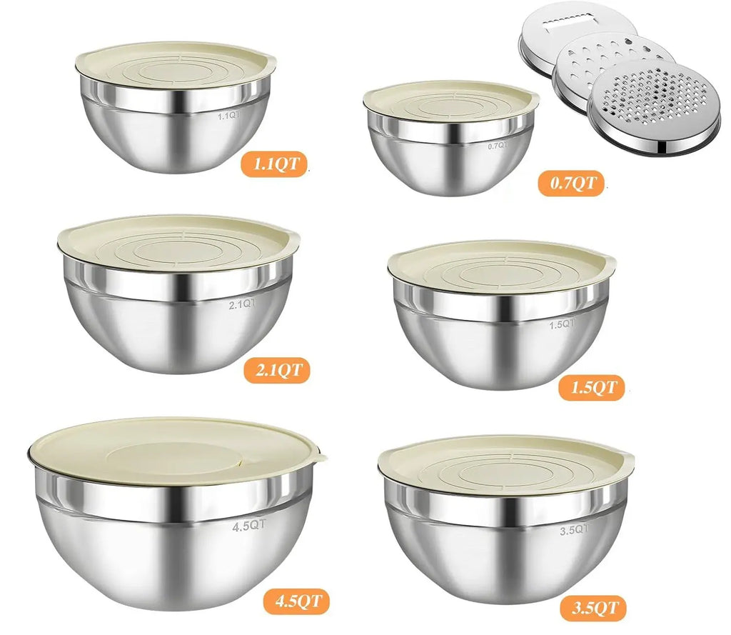 Stainless Mixing Bowls 6pc