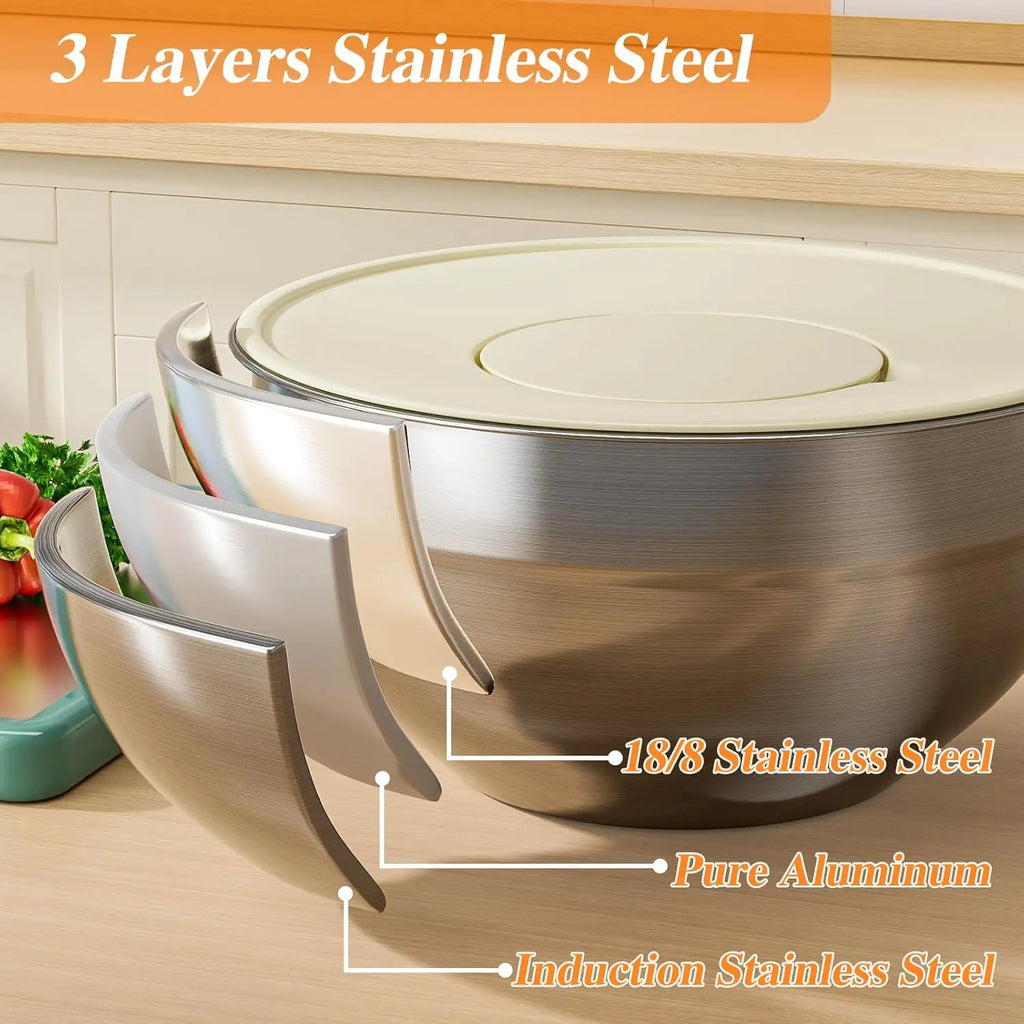 Stainless Mixing Bowls 6pc