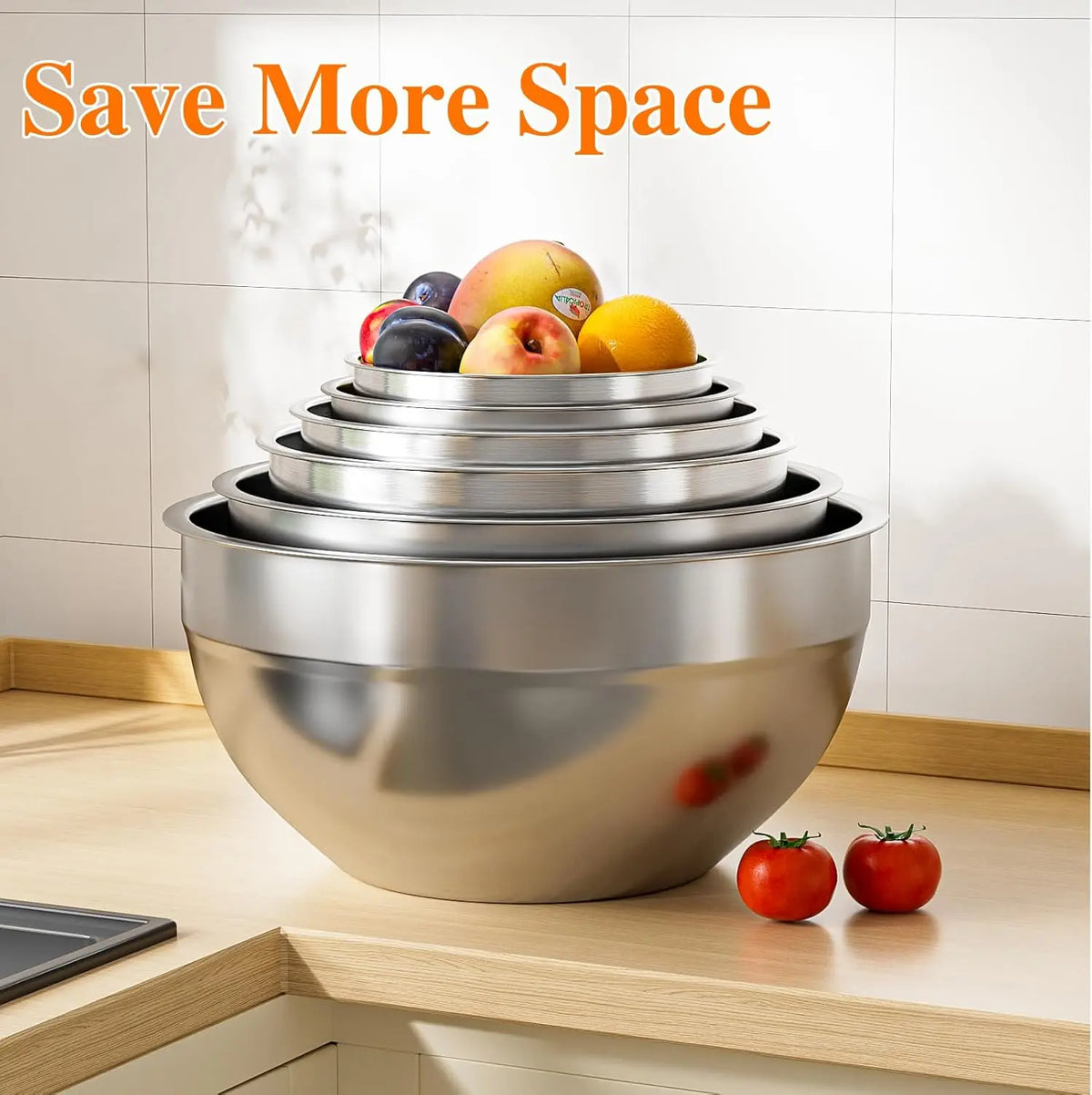 Stainless Mixing Bowls 6pc
