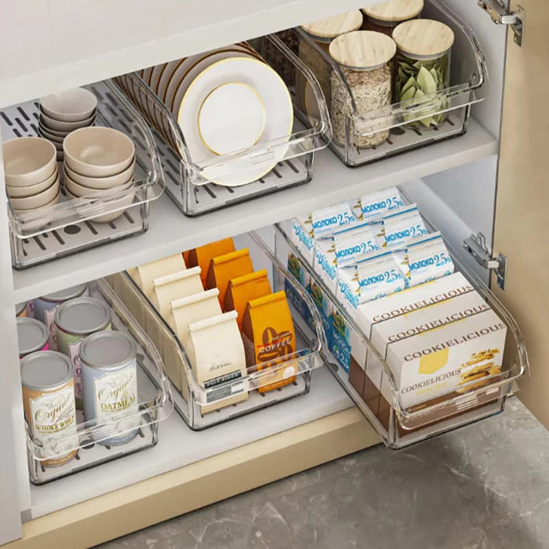 Clear Refrigerator Produce Drawer Bin
