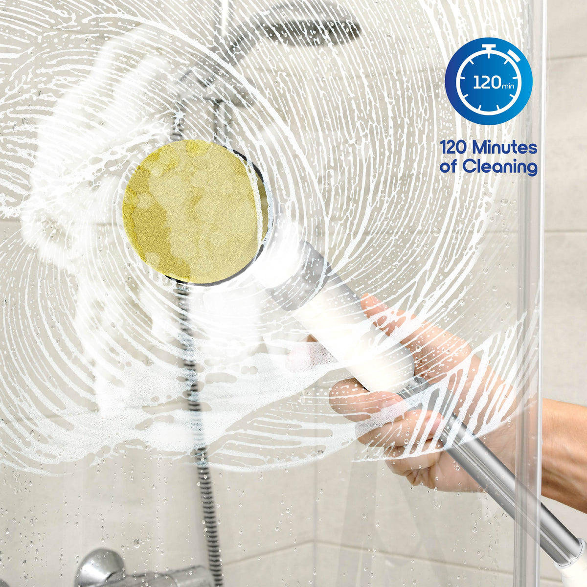 Cordless Electric Spin Scrubber with 9 Brush Heads