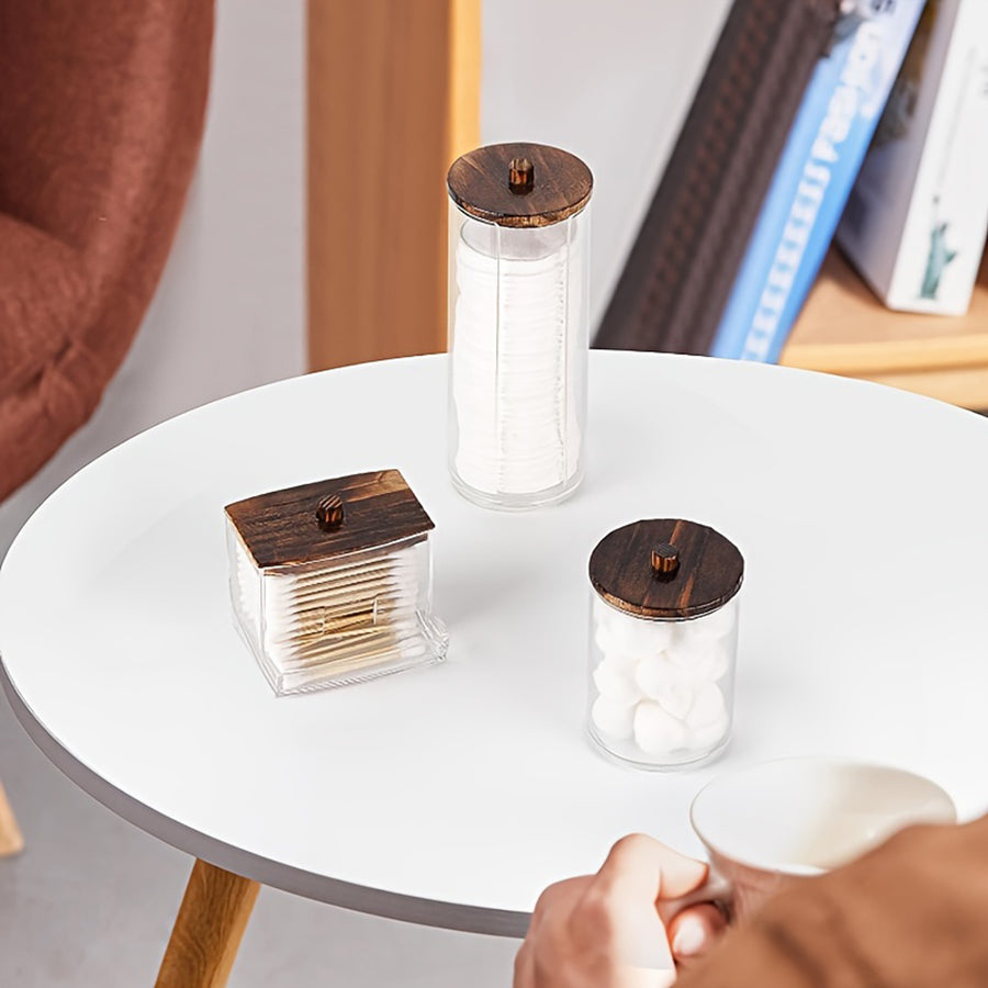 Cotton Pad Dispenser Jar