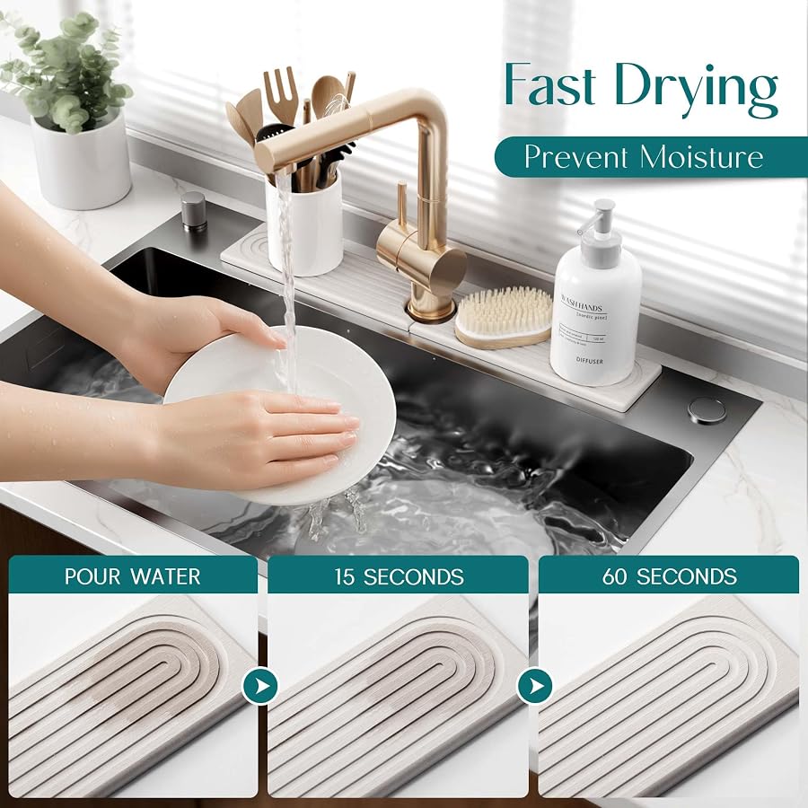 Diatomite Faucet Drying Mat