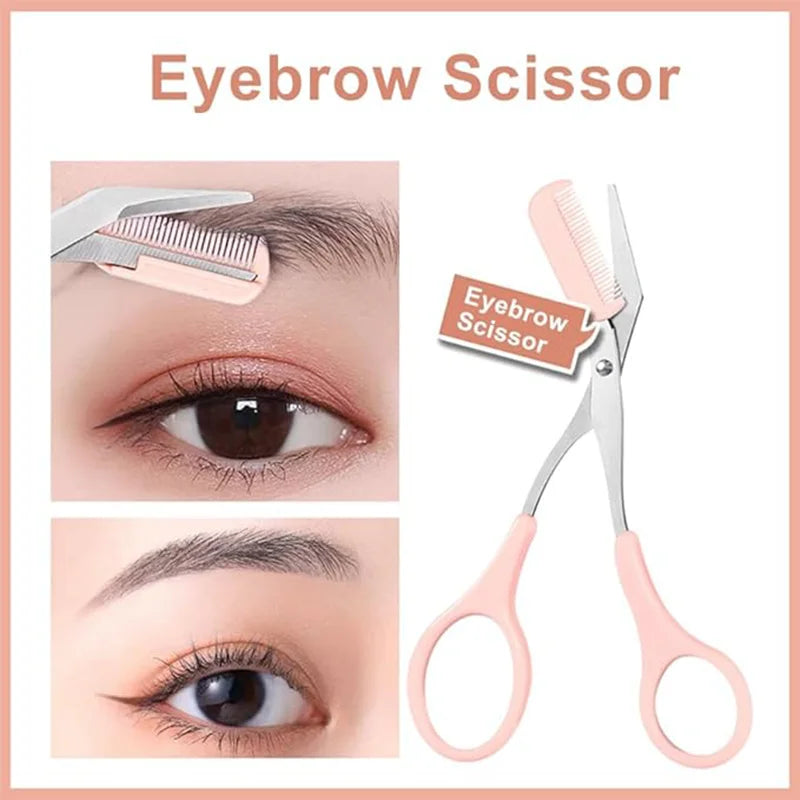 Eyebrow Razor Scissors Set