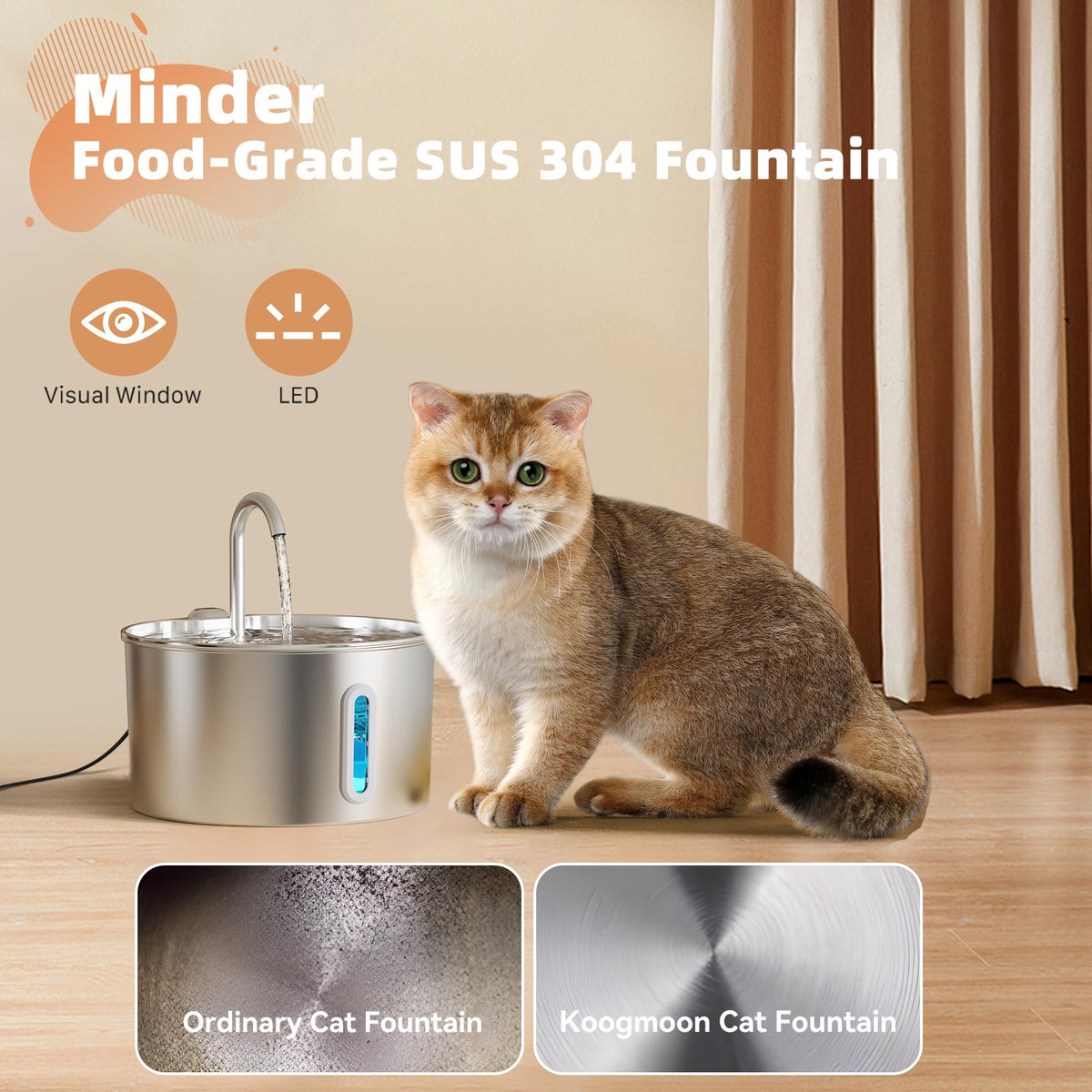 2.2L Pet Water Fountain
