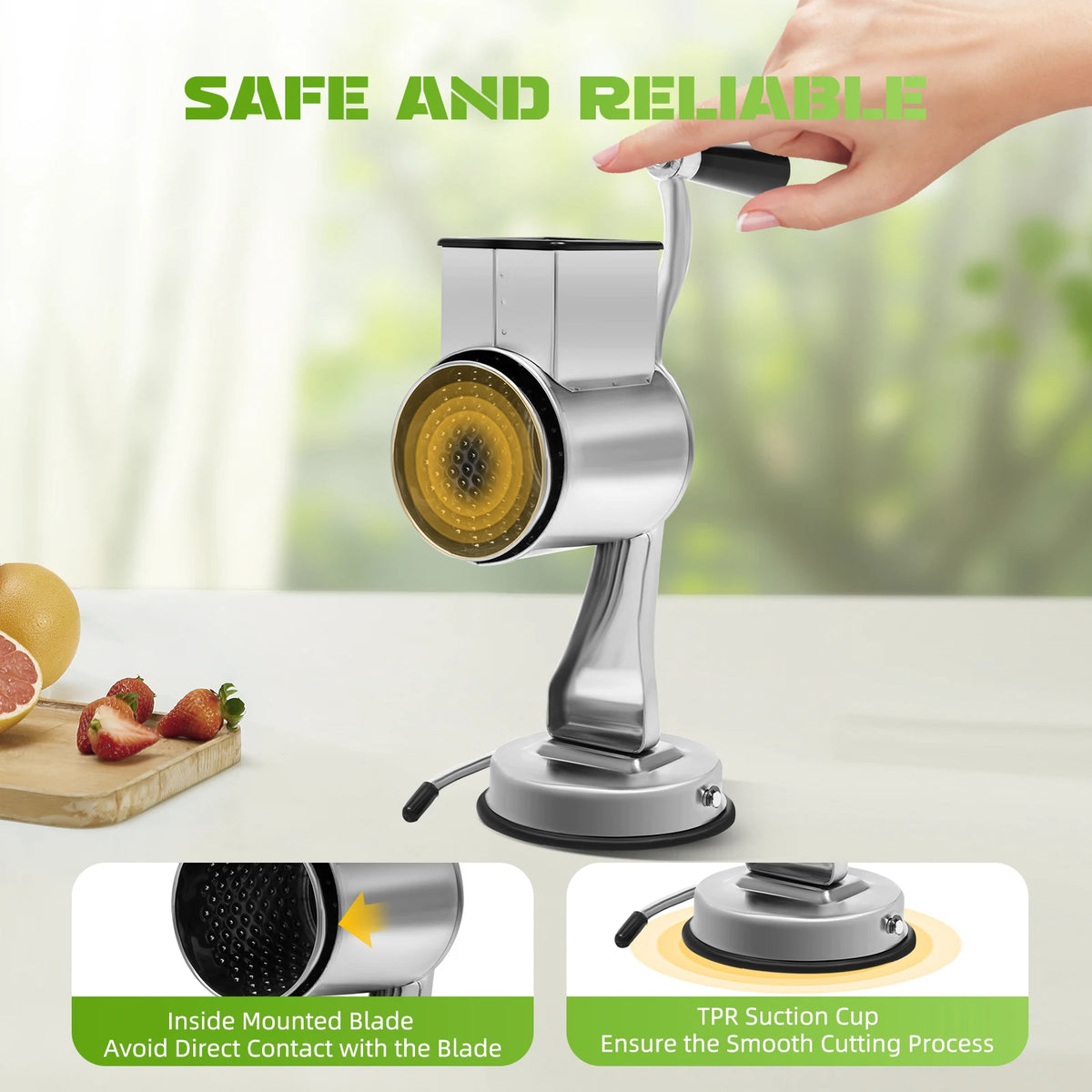 Rotary Vegetable Grater (5 Blade)