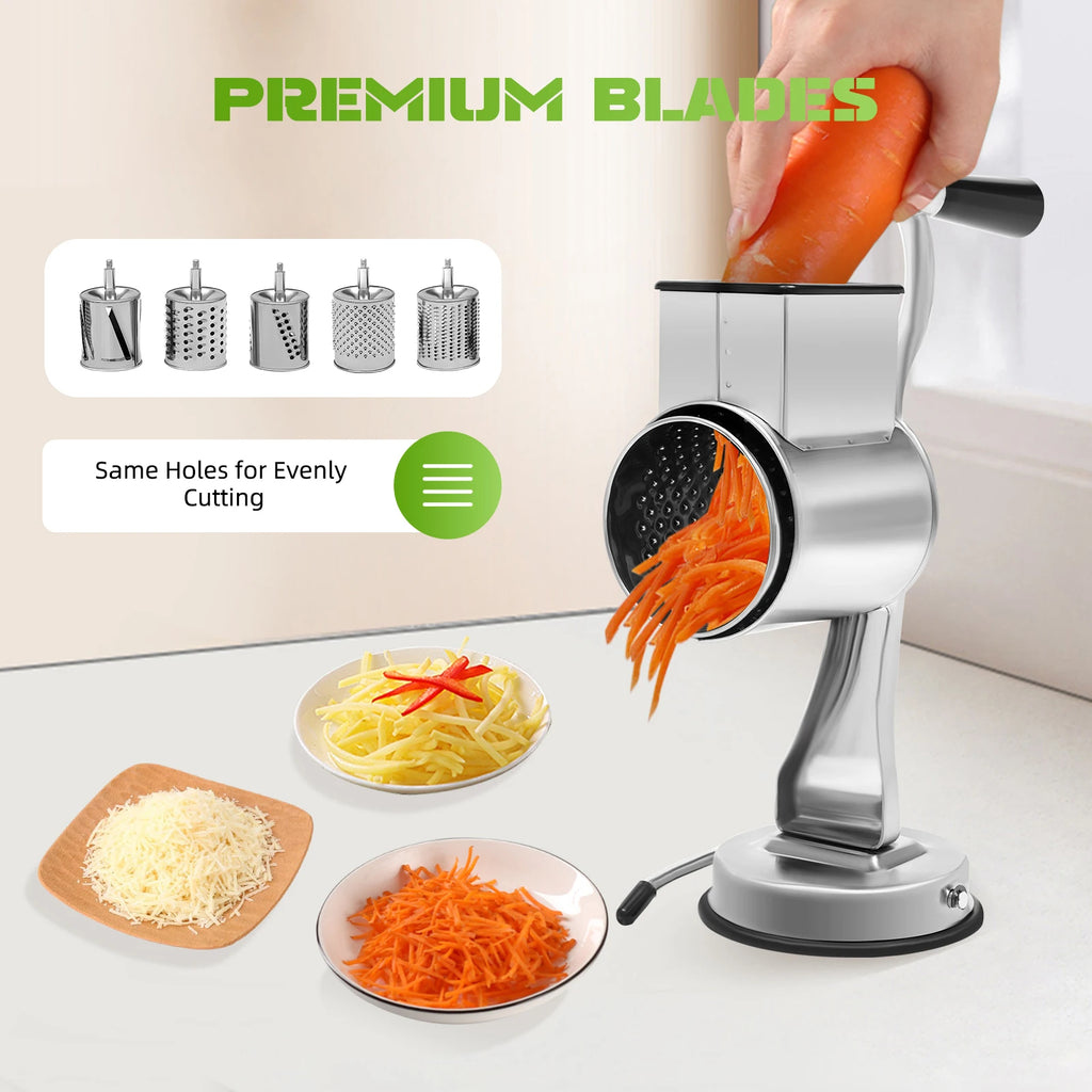 Rotary Vegetable Grater (5 Blade)