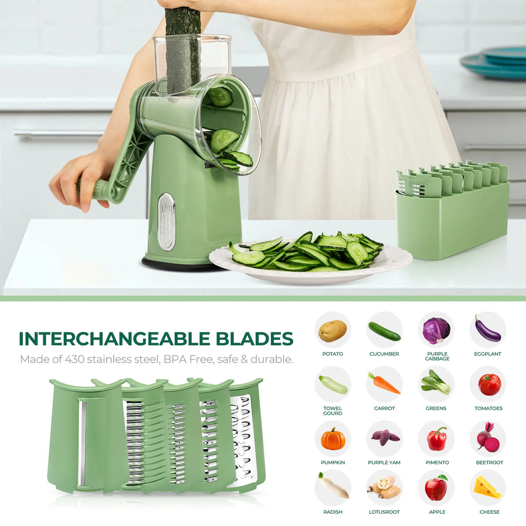 SUSTEAS Rotary Cheese Grater