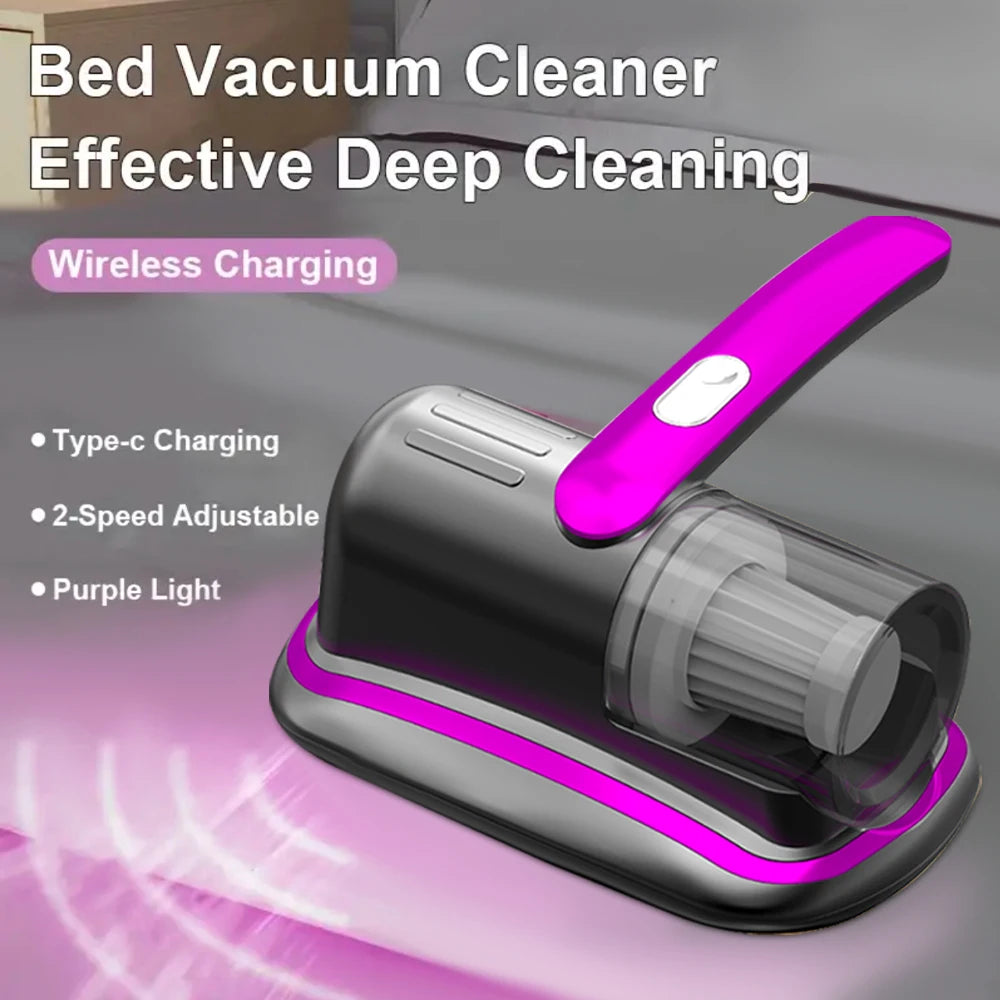 Handheld Mattress Vacuum with UV-C Light and HEPA Filter