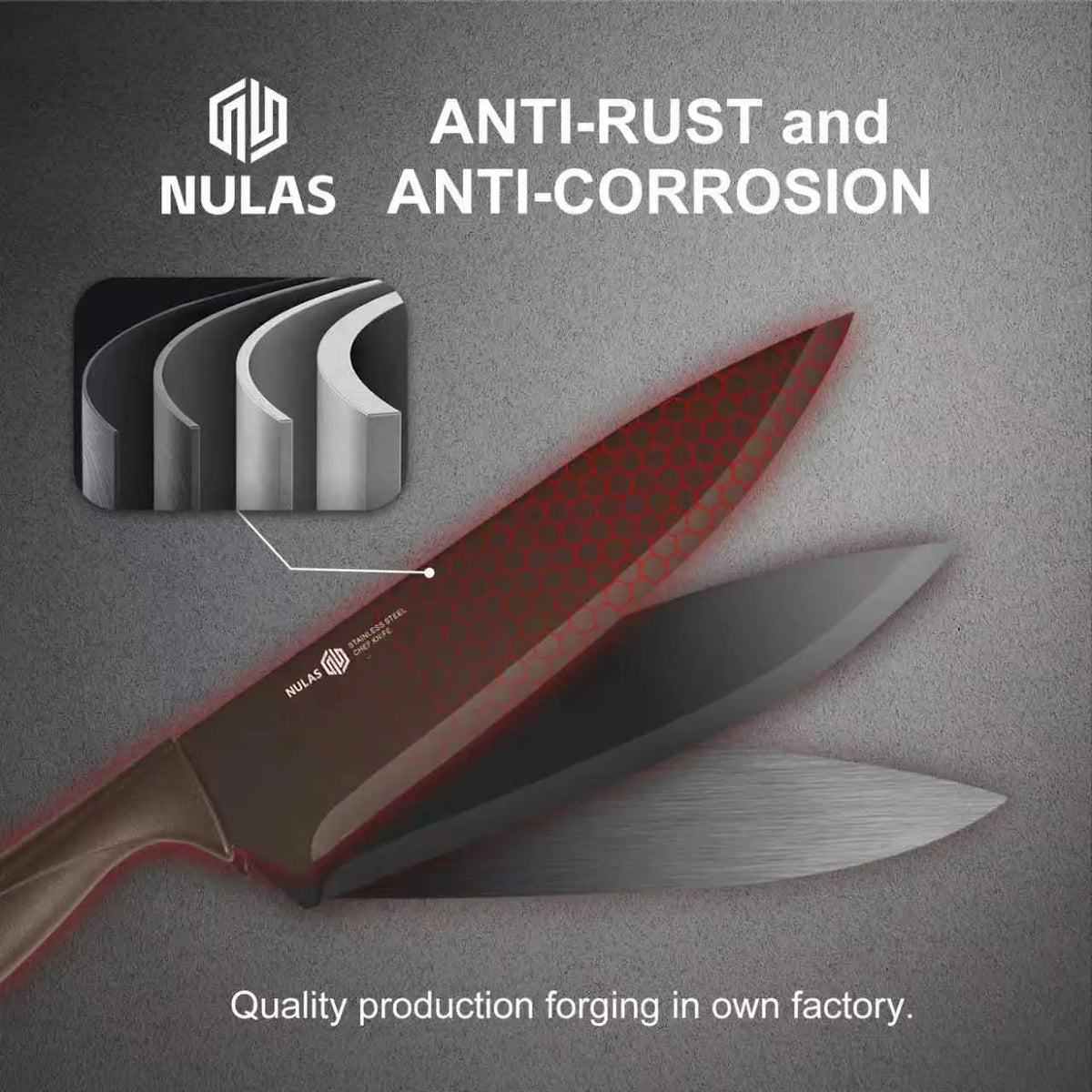 NULAS 8-Piece Knife Set