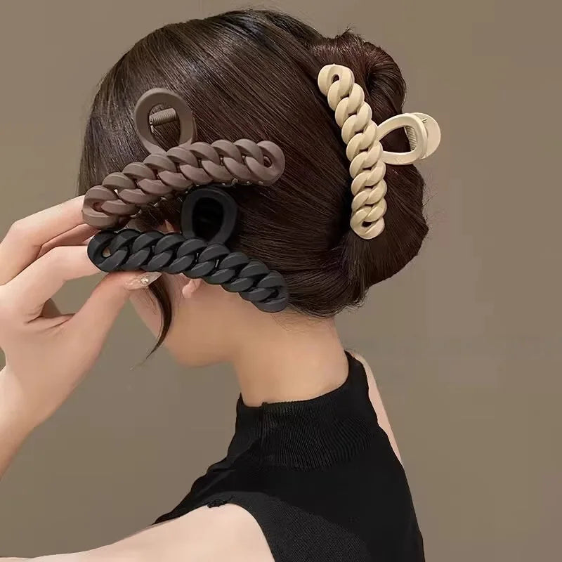Korean Acrylic Matte Hair Claw