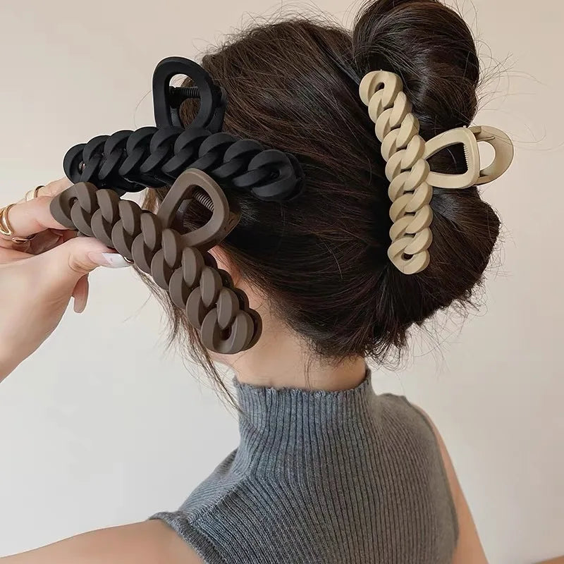 Korean Acrylic Matte Hair Claw