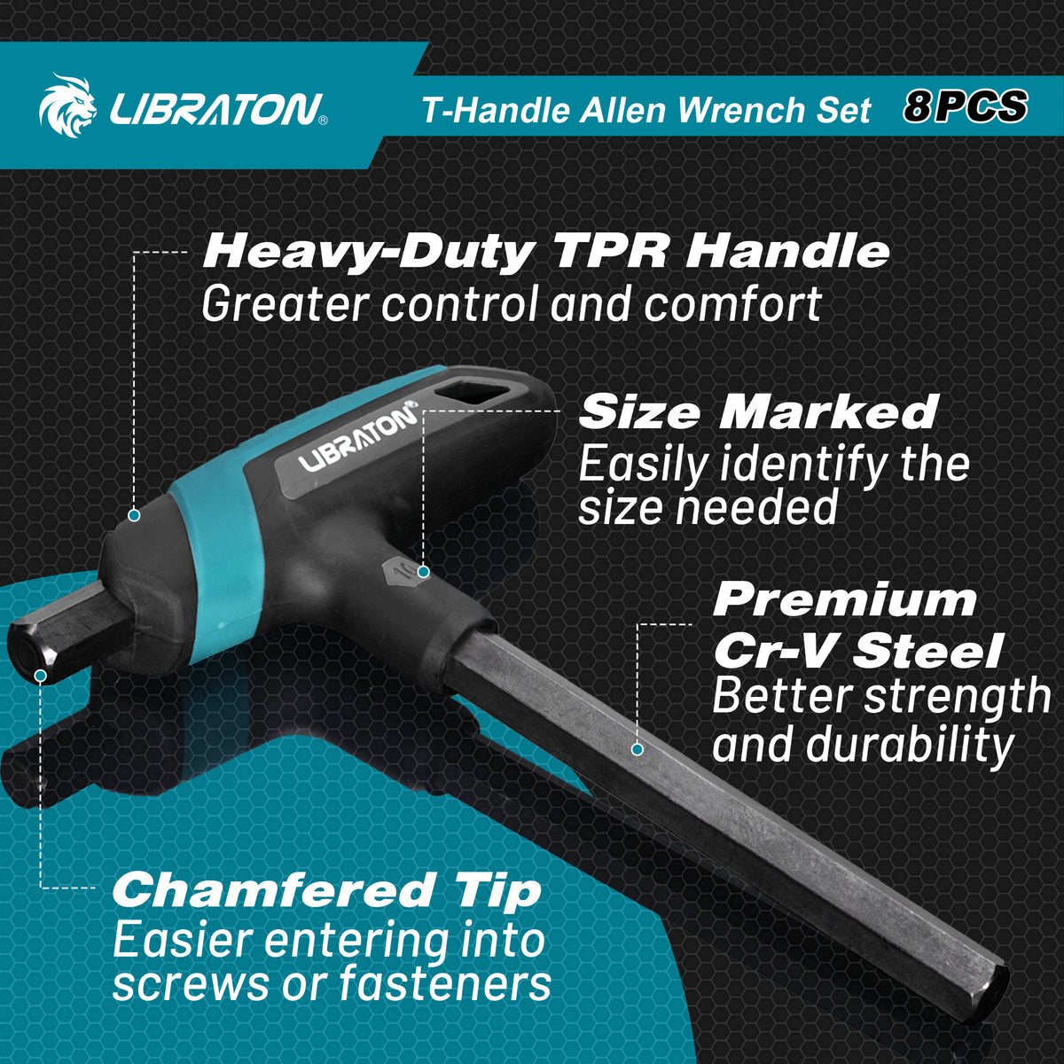 Metric Hex Key T-Handle Set