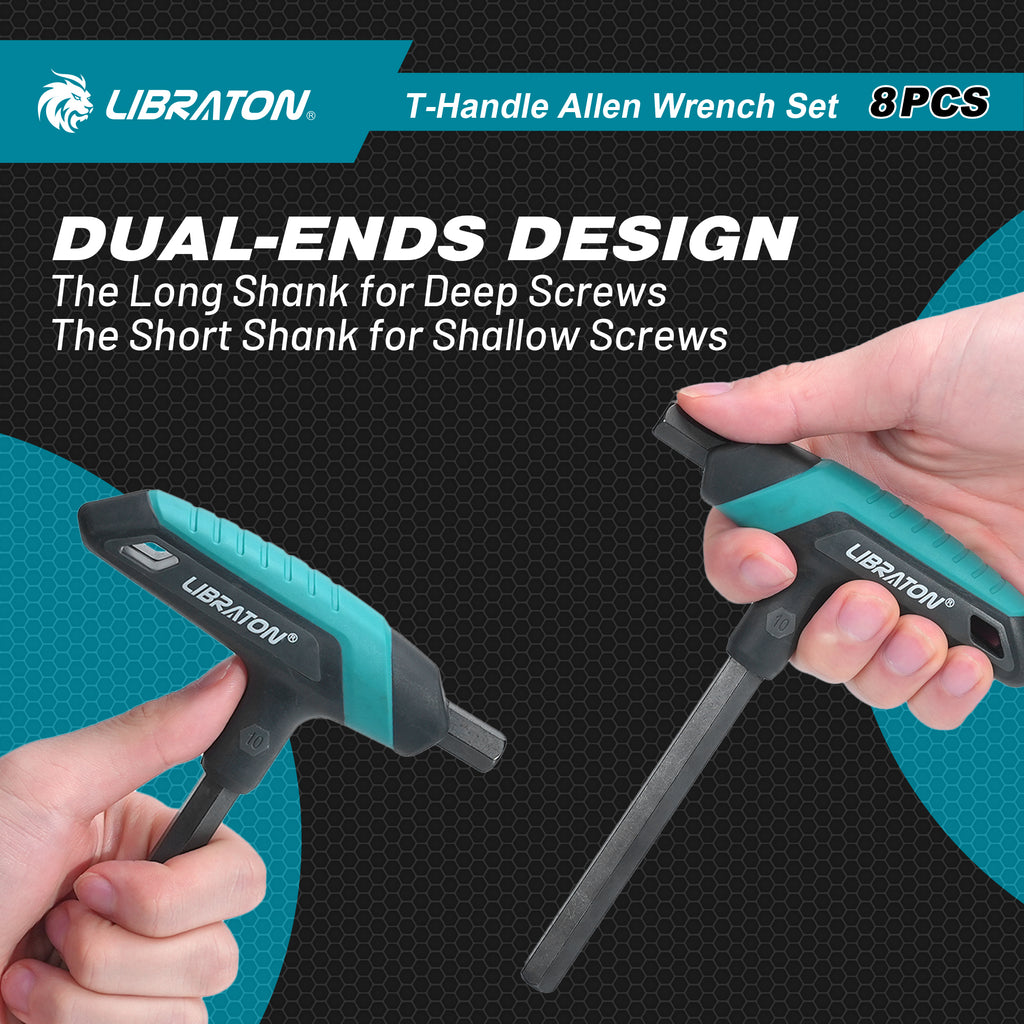 Metric Hex Key T-Handle Set