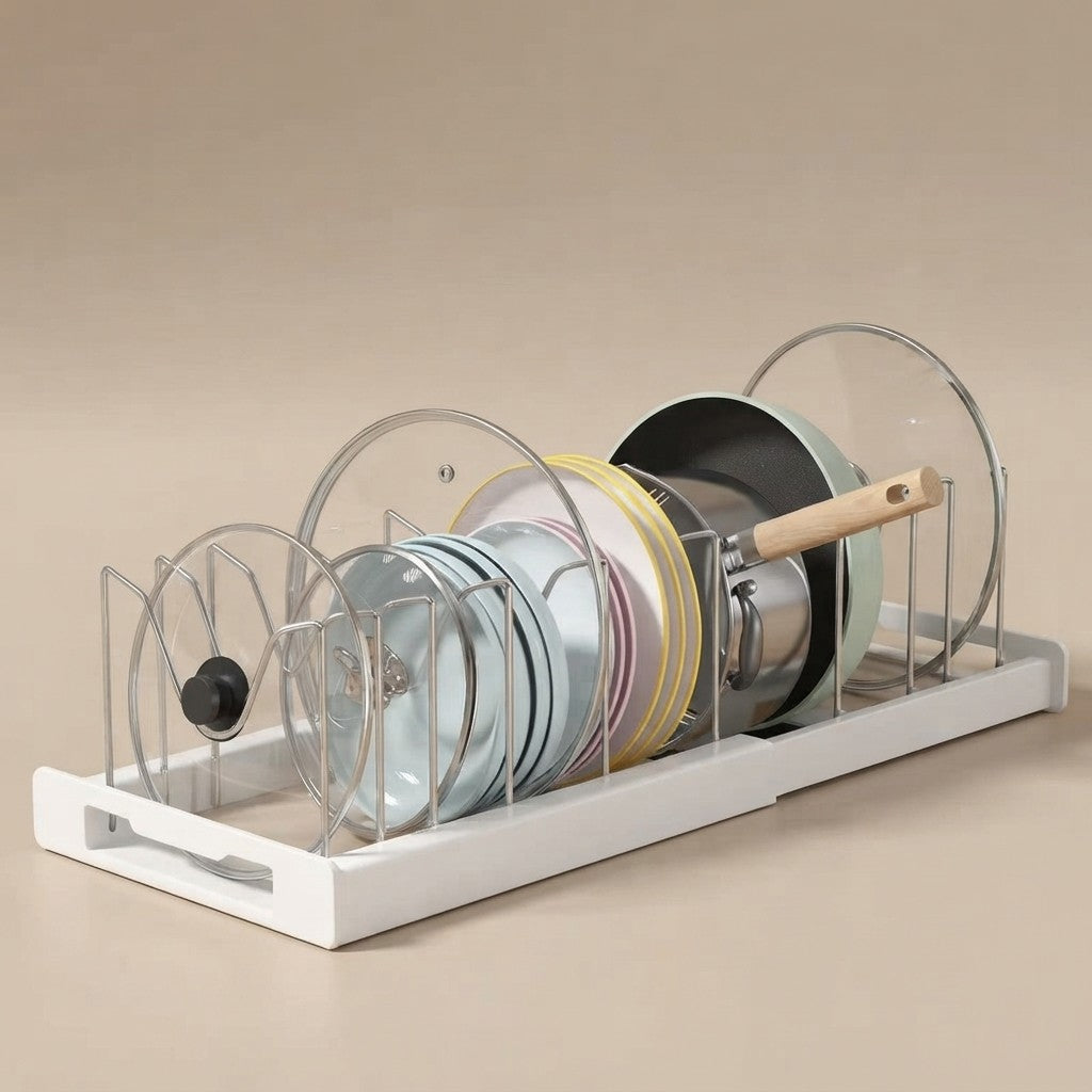 Adjustable Pan Lid Organizer