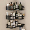 Black Stainless Steel Corner Shower Caddy
