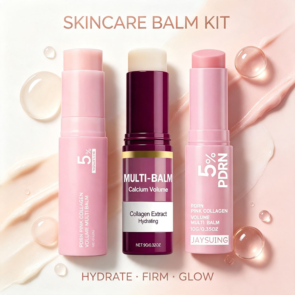 PDRN Pink Collagen Volume Multi Balm Stick – K-Beauty Glow