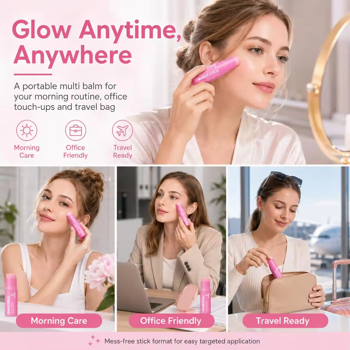 PDRN Pink Collagen Volume Multi Balm Stick – K-Beauty Glow
