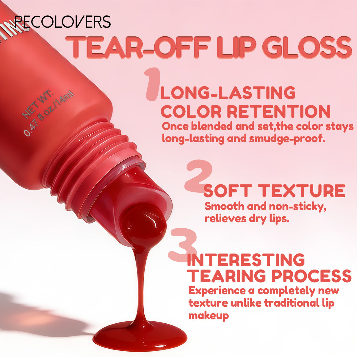 Peel-Off Lip Stain 4-Color Set