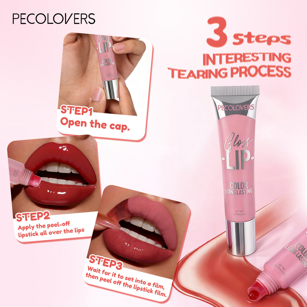 Peel-Off Lip Stain 4-Color Set