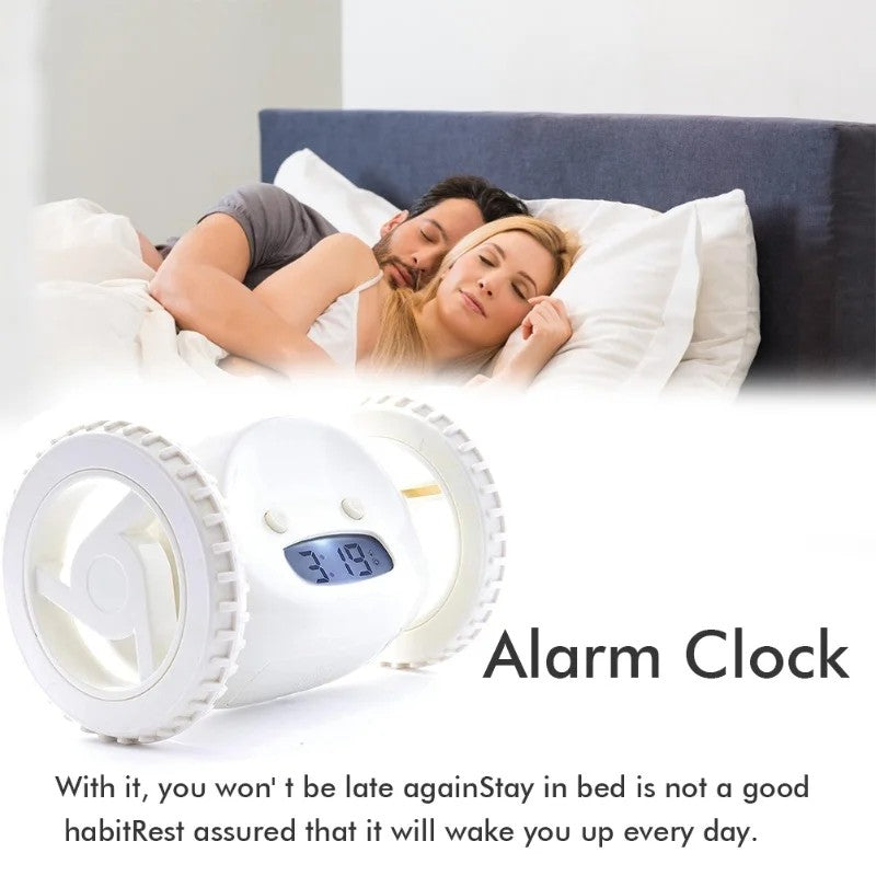 Runaway alarm clock in use