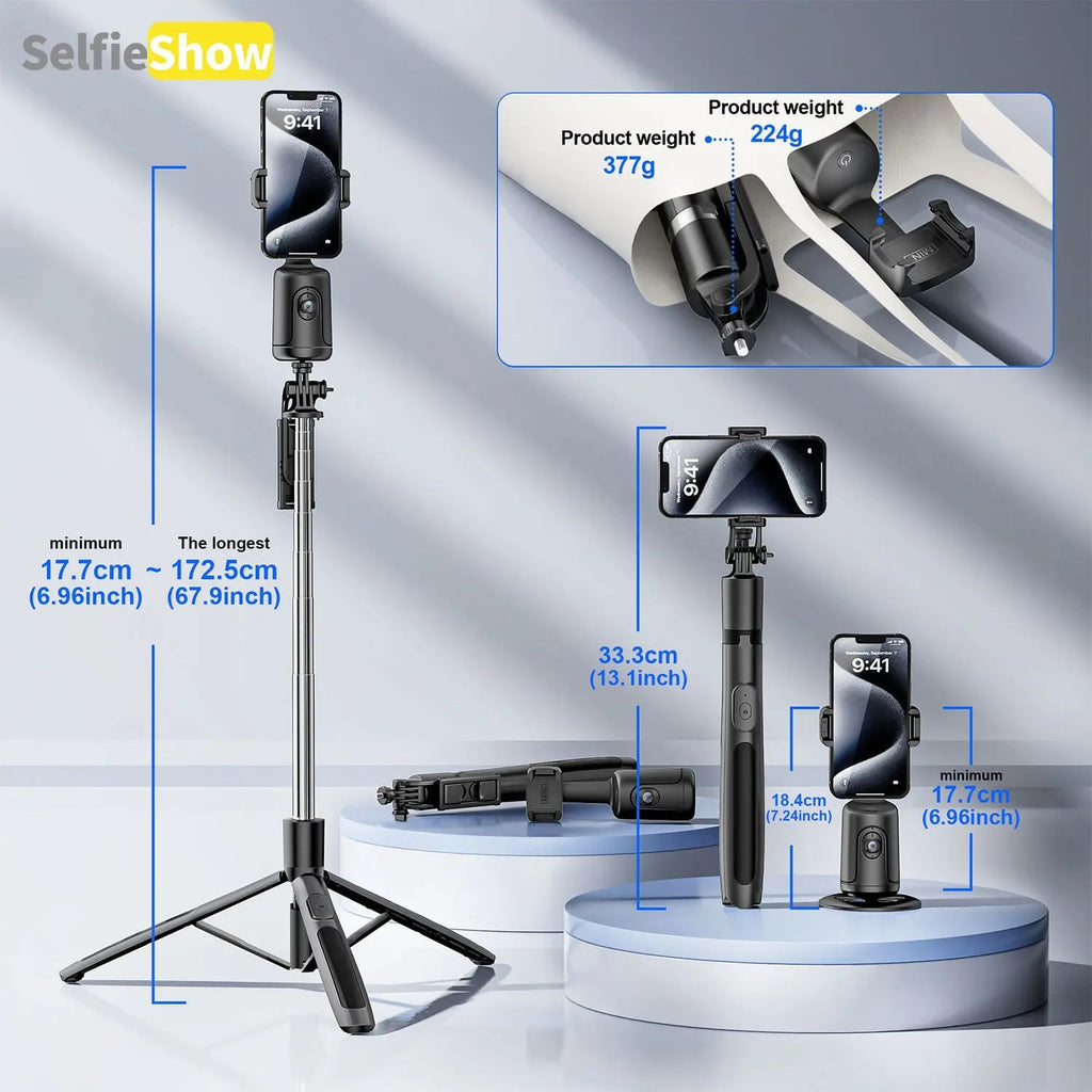 AI Face-Tracking Phone Tripod 360°