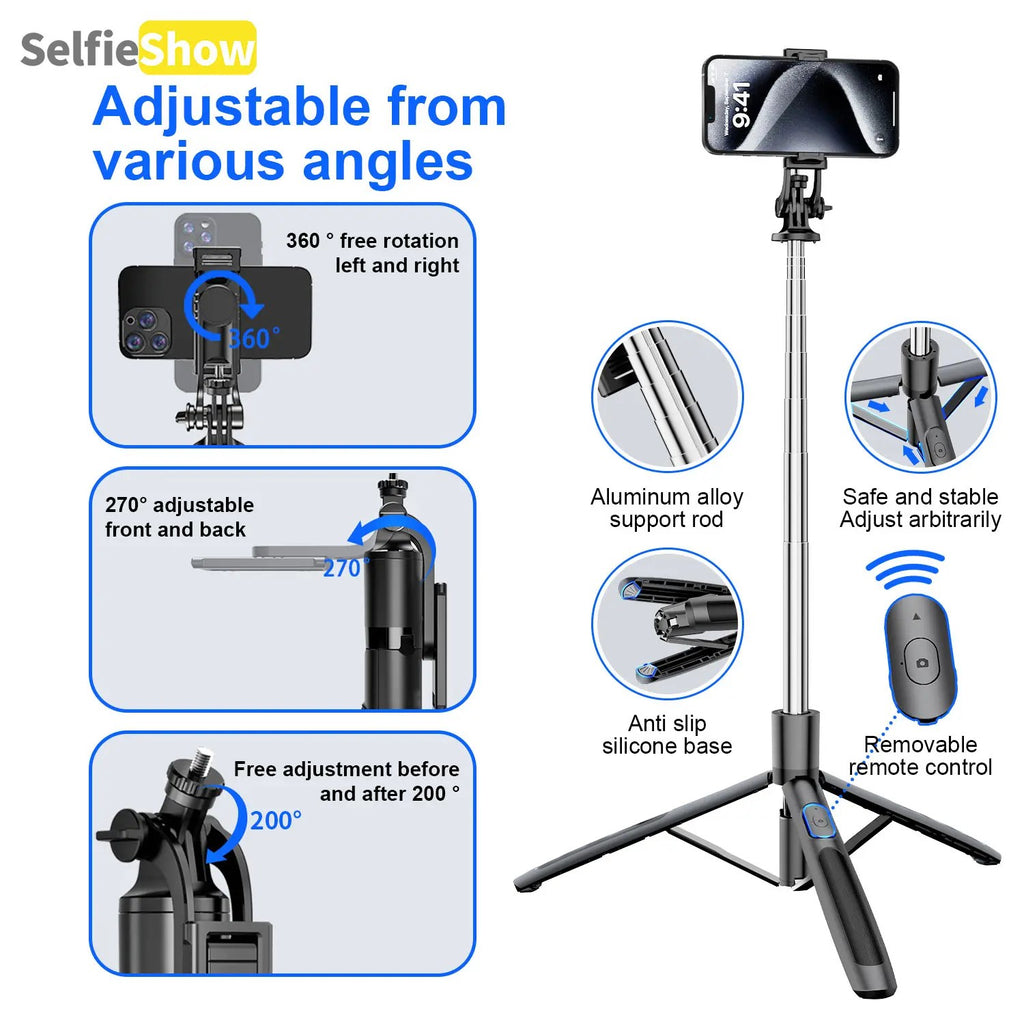 AI Face-Tracking Phone Tripod 360°