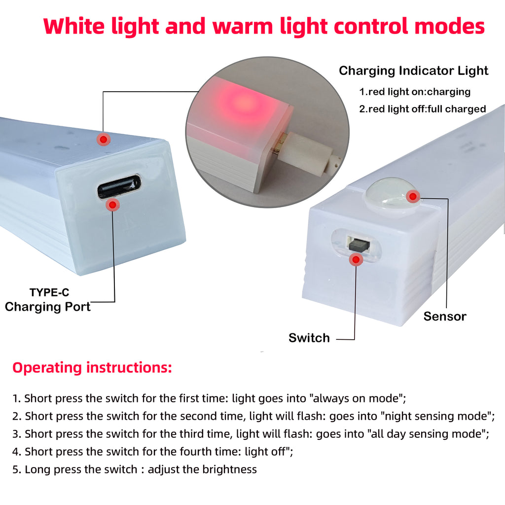 USB-C Motion Sensor Night Light Rechargeable — image 6