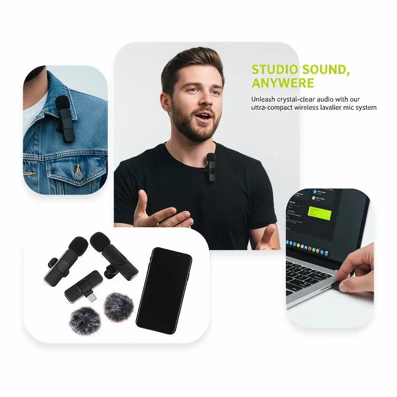 Wireless Mini Lavalier Phone Mic — image 2